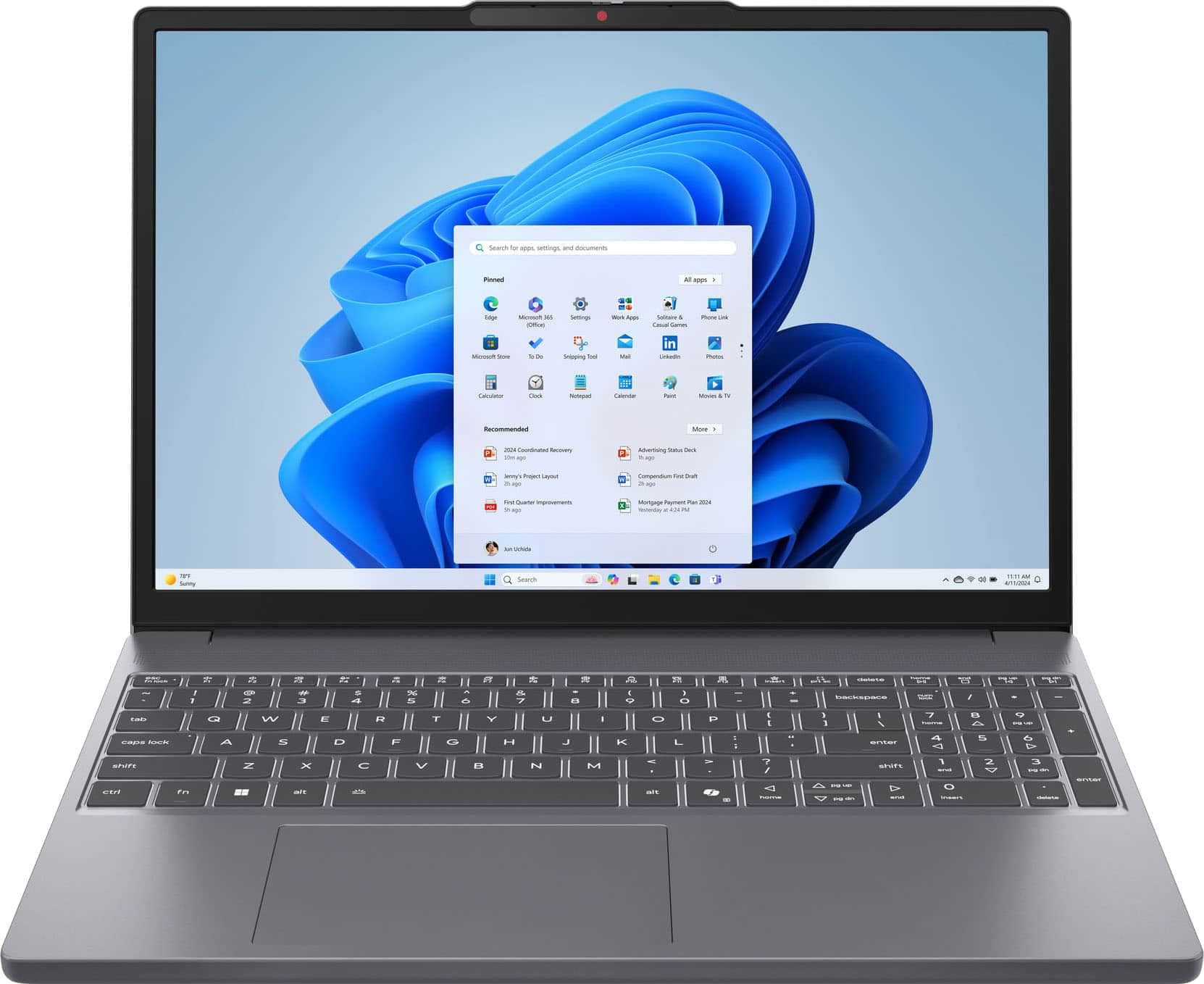 Lenovo IdeaPad Slim 3 laptop in luna grey